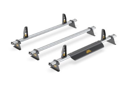 Picture of Van Guard ULTI Bar+ (Aluminium) - 3 Roof Bars for Renault Trafic 2014-Onwards with Roller Bundle | L1, L2 | H1 | Tailgate | VG315-3#VGR-30