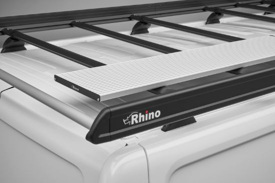 Picture of Rhino KammEdge Black Roof Rack 2.6m long x 1.4m wide for Mercedes Vito 2003-2014 | L1 | H1 | Tailgate | LB512