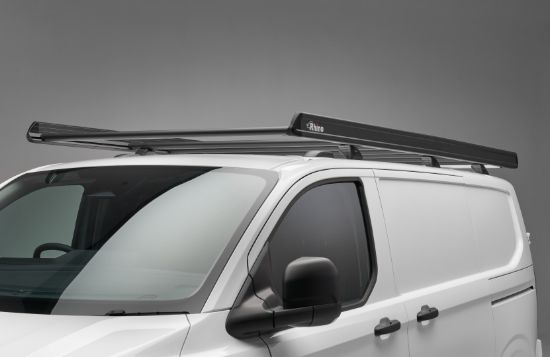Picture of Rhino KammEdge Black Roof Rack 3.2m long x 1.6m wide  Fixed and T-Track for Mercedes Sprinter 2006-2018 | L2 | H2 | Twin Rear Doors | LB520