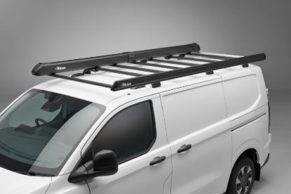 Picture of Rhino KammEdge Black Roof Rack 3.8m long x 1.6m wide for Renault Master 2010-2024 | L3 | H2 | Twin Rear Doors | LB606