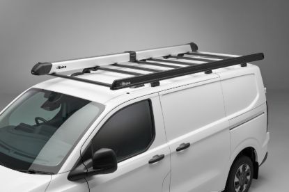 Picture of Rhino KammEdge Black Roof Rack 3.8m long x 1.6m wide for Renault Master 2010-2024 | L3 | H2 | Twin Rear Doors | LB606