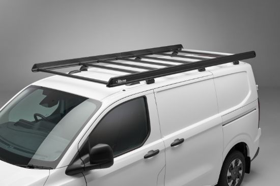 Picture of Rhino KammEdge Black Roof Rack 4.4m long x 1.6m wide for Vauxhall Movano 2010-2021 | L4 | H2 | Twin Rear Doors | LB607