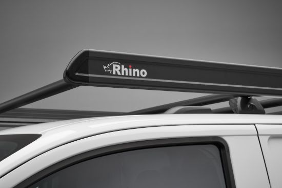 Picture of Rhino KammEdge Black Roof Rack 4.4m long x 1.6m wide for Vauxhall Movano 2010-2021 | L4 | H2 | Twin Rear Doors | LB607