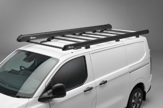 Picture of Rhino KammEdge Black Roof Rack 2.2m long x 1.4m wide for Vauxhall Vivaro 2014-2019 | L1 | H2 | Twin Rear Doors | LB633