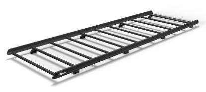 Rhino KammEdge Black Roof Rack 4.8m long x 1.6m wide - Fixed and T-Track for MAN TGE 2017-Onwards | L5 | H3 | Twin Rear Doors