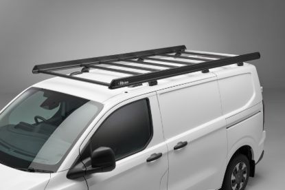 Picture of Rhino KammEdge Black Roof Rack 2.4m long x 1.2m wide for Nissan Townstar 2022-Onwards | L2 | H1 | Twin Rear Doors | LB690