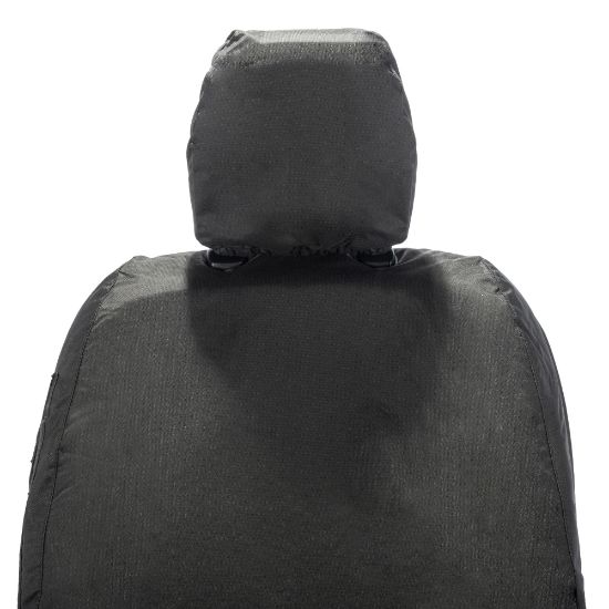 Picture of UK Custom Covers Ford Transit Custom Seat Covers Cotton-Backed PU (2023+) - Driver Only / Black | SC1264B