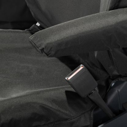 Picture of UK Custom Covers Ford Transit Custom Seat Covers Cotton-Backed PU (2023+) - Driver Only / Black | SC1264B