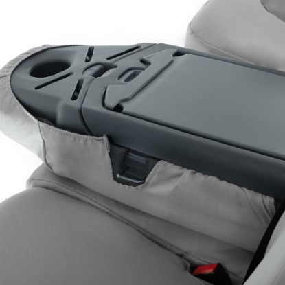 Picture of UK Custom Covers Vauxhall Vivaro Seat Covers Cotton-Backed PU (2014-2019) - Front Single/Double Split Passenger Base WITH Folding Middle Seat - Grey | SC147G