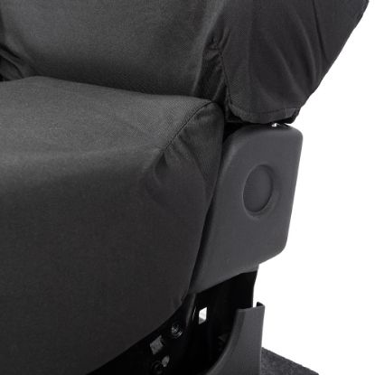 Picture of UK Custom Covers Vauxhall Vivaro Seat Covers Cotton-Backed PU (2014-2019) - Front Single/Double Split Passenger Base NO Folding Middle Seat | SC188B