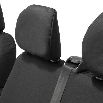 Picture of UK Custom Covers Vauxhall Vivaro Seat Covers Cotton-Backed PU (2014-2019) - Front Single/Double Split Passenger Base NO Folding Middle Seat | SC188B