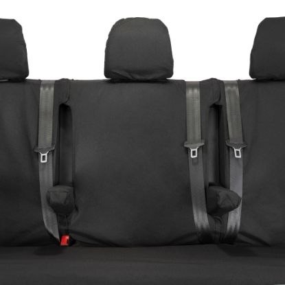 Picture of UK Custom Covers Vauxhall Vivaro Seat Covers Cotton-Backed PU (2014-2019) - Rear | SC189B