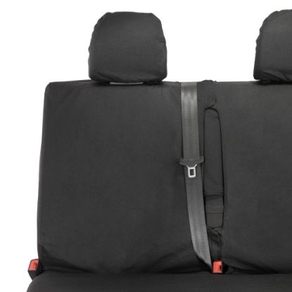 Picture of UK Custom Covers Vauxhall Vivaro Seat Covers Cotton-Backed PU (2014-2019) - Rear | SC189B