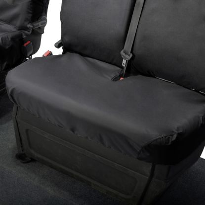 Picture of UK Custom Covers Vauxhall Movano Seat Covers Cotton-Backed PU (2010-2022) - Front With Folding Middle Seat & No Split Passenger Base | SC236B