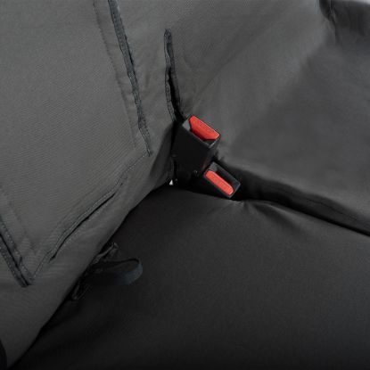 Picture of UK Custom Covers Vauxhall Vivaro Seat Covers Cotton-Backed PU (2019 Onwards) - Front Single/Double Split Passenger Base WITH Pull Down Tray | SC294B