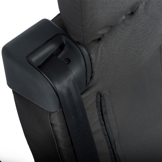 Picture of UK Custom Covers Vauxhall Vivaro Seat Covers Cotton-Backed PU (2019 Onwards) - Front Single/Double Split Passenger Base WITH Pull Down Tray | SC294B