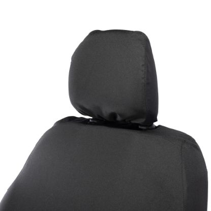 Picture of UK Custom Covers Vauxhall Vivaro Seat Covers Cotton-Backed PU (2014-2019) - Front Single/Double NO Split Passenger Seat | SC296B