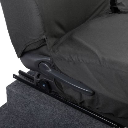 Picture of UK Custom Covers Vauxhall Vivaro Seat Covers Cotton-Backed PU (2014-2019) - Front Single/Double NO Split Passenger Seat | SC296B