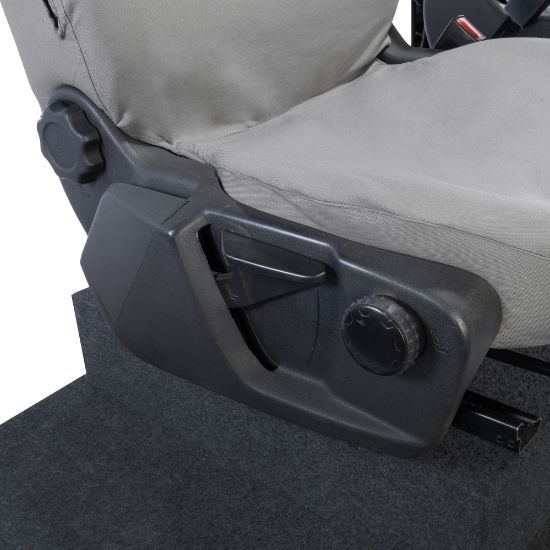 Picture of UK Custom Covers Ford Transit Custom Seat Covers Cotton-Backed PU (2023+) - Front (single/single) - Grey | SC336G