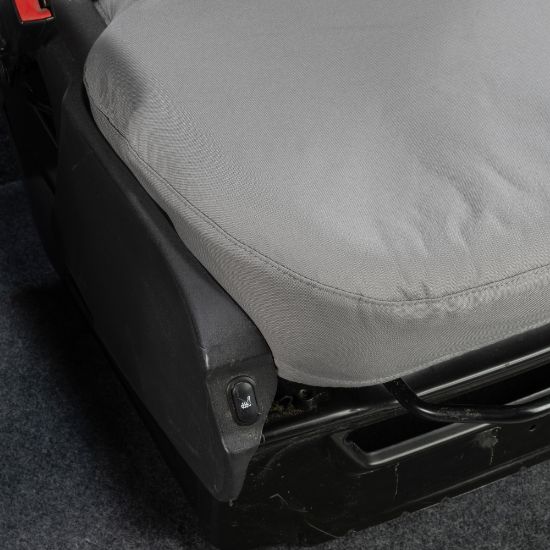 Picture of UK Custom Covers Ford Transit Custom Seat Covers Cotton-Backed PU (2023+) - Front & Rear (5 seats) - Grey | SC336G-131G