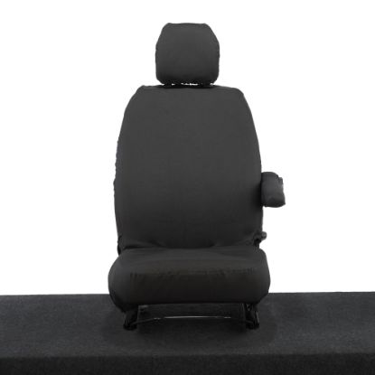 UK Custom Covers Vauxhall Vivaro Seat Covers Cotton-Backed PU (2014-2019) - Driver Only