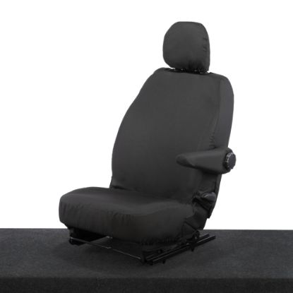 Picture of UK Custom Covers Vauxhall Vivaro Seat Covers Cotton-Backed PU (2014-2019) - Driver Only | SC399B