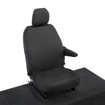 Picture of UK Custom Covers Vauxhall Vivaro Seat Covers Cotton-Backed PU (2014-2019) - Driver Only | SC399B