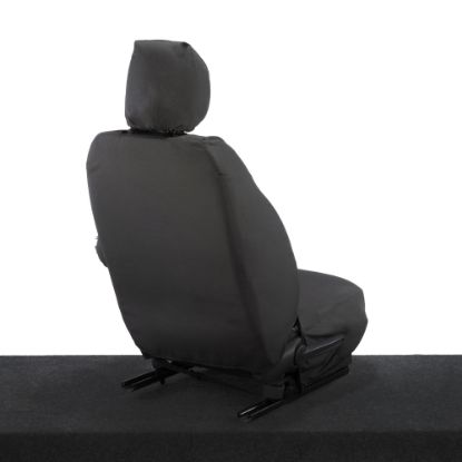 Picture of UK Custom Covers Vauxhall Vivaro Seat Covers Cotton-Backed PU (2014-2019) - Driver Only | SC399B