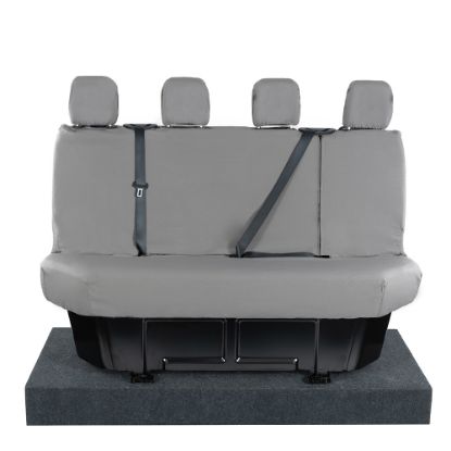 Picture of UK Custom Covers Vauxhall Movano Seat Covers Cotton-Backed PU (2010-2022) - Rear - Grey | SC416G