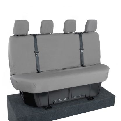 Picture of UK Custom Covers Vauxhall Movano Seat Covers Cotton-Backed PU (2010-2022) - Rear - Grey | SC416G