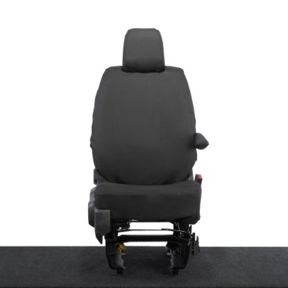UK Custom Covers Vauxhall Vivaro Seat Covers Cotton-Backed PU (2019 Onwards) - Driver Only