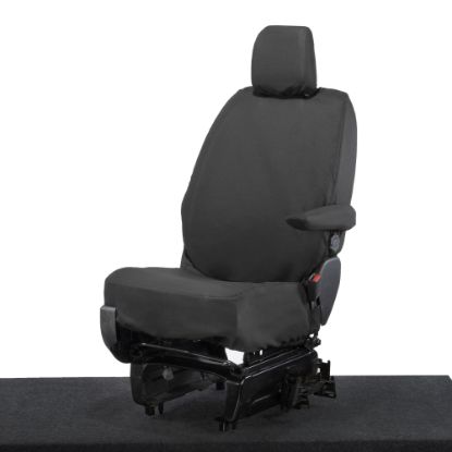 Picture of UK Custom Covers Vauxhall Vivaro Seat Covers Cotton-Backed PU (2019 Onwards) - Driver Only | SC433B