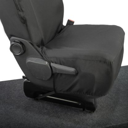 Picture of UK Custom Covers Vauxhall Vivaro Seat Covers Cotton-Backed PU (2019 Onwards) - Driver Only | SC433B