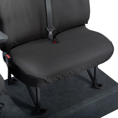 Picture of UK Custom Covers Vauxhall Movano Seat Covers Cotton-Backed PU (2010-2022) - Front No Folding Middle Seat & No Split Passenger Base | SC668B