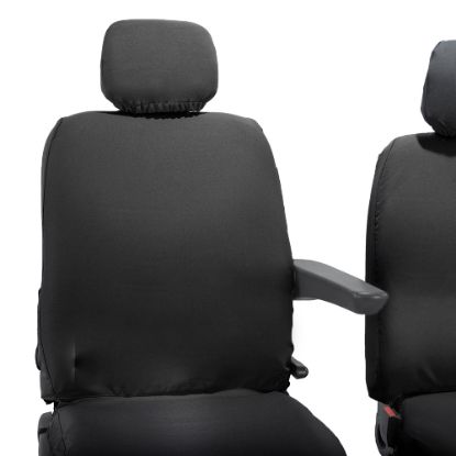 Picture of UK Custom Covers Vauxhall Movano Seat Covers Cotton-Backed PU (2010-2022) - Front No Folding Middle Seat & No Split Passenger Base | SC668B