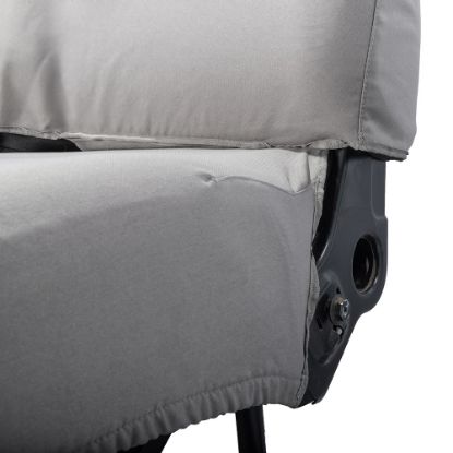 Picture of UK Custom Covers Vauxhall Movano Seat Covers Cotton-Backed PU (2010-2022) - Front No Folding Middle Seat & No Split Passenger Base - Grey | SC668G
