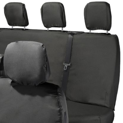 Picture of UK Custom Covers Vauxhall Movano Seat Covers Cotton-Backed PU (2010-2022) - Front & Rear With Folding Middle Seat & Split Passenger Base | SC669B-416B