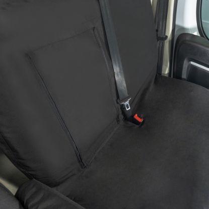 Picture of UK Custom Covers Vauxhall Movano Seat Covers Cotton-Backed PU (2022 Onwards) - Front With Pull Down Tray & No Split Passenger Seat | SC817B