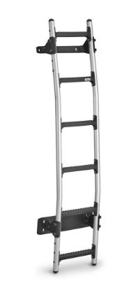 Rhino VanLadder - Silver Rear Door Ladder with fitting Kit for Volkswagen T6 Transporter 2015-2024 | L1 | H2 | Twin Rear Doors