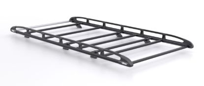 Rhino KammRack Black Roof Rack 3.2m long x 1.4m wide - Fixed and T-Track for Volkswagen T6 Transporter 2015-2024 | L2 | H1 | Twin Rear Doors
