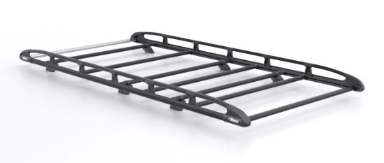 Rhino KammRack Black Roof Rack 3.2m long x 1.4m wide - Fixed and T-Track for Volkswagen T6 Transporter 2015-2024 | L2 | H1 | Twin Rear Doors