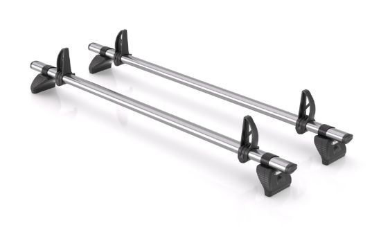Picture of Rhino 2 KammBar Fleet Steel Roof Bars with Roller Bundle for Peugeot Partner 2018-Onwards | L2 | H1 | Twin Rear Doors | GC2FL#BR37
