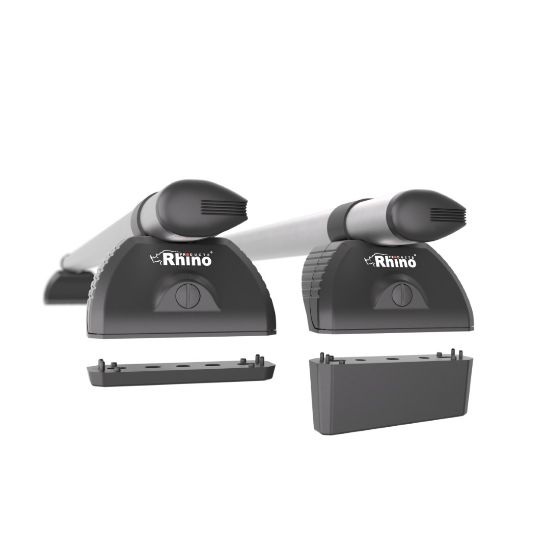 Picture of Rhino 2 Aluminium KammBar Pro Roof Bars and 4 free load stops for Volkswagen ID Buzz 2022-Onwards | L2 | H1 | ID2PR