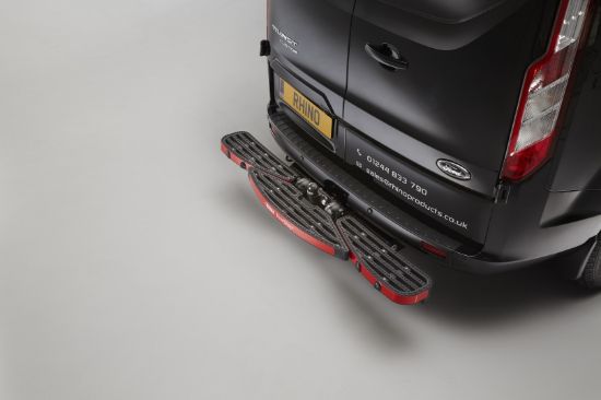 black TowStep close-up on van rear