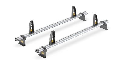 Picture of Van Guard ULTI Bar+ (Aluminium) - 2 Roof Bars for Volkswagen ID Buzz 2022-Onwards with Roller Bundle | L1 | H1 | Twin Rear Doors | VG347-2#VGR-15