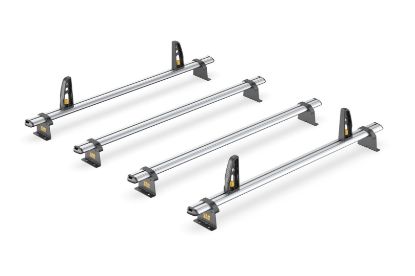 Picture of Van Guard ULTI Bar+ (Aluminium) - 4 Roof Bars for Ford Transit Custom 2023-Onwards with Roller Bundle | L2 | H1 | Twin Rear Doors | VG348-4-L2#VGR-09