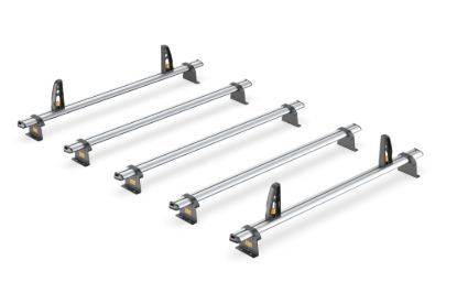 Picture of Van Guard ULTI Bar+ (Aluminium) - 5 Roof Bars for Nissan Interstar 2025-Onwards with Roller Bundle | L3 | H2 | Twin Rear Doors | VG350-5#VGR-35