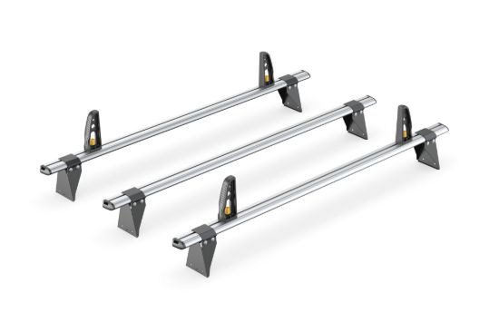 Picture of Van Guard ULTI Bar+ (Aluminium) - 3 Roof Bars for Ford Transit 2000-2014 with Roller Bundle | L1, L2 | H1 | VG49-3#VGR-19
