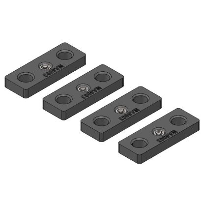 Van Guard Roof Bar Rail Plates - Pack of 4