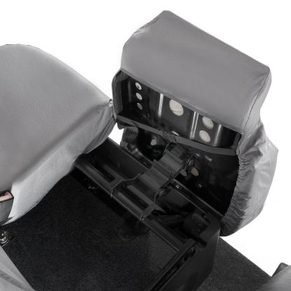Picture of UK Custom Covers Maxus eDeliver 9 Front Seat Covers Cotton-Backed (2020 Onwards) Grey - Single/Double WITH Pull Down Tray | SC102G